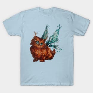 Fairy Cat wearing Glasses. T-Shirt